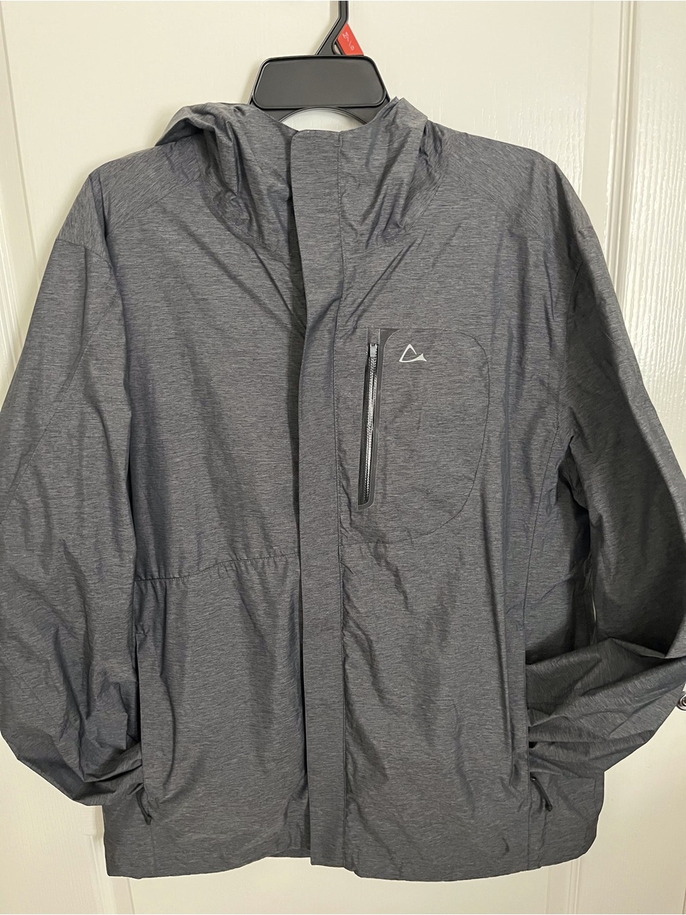Paradox Men's Hooded Raincoat in Heather Gray